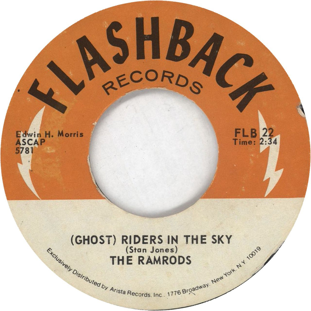 The Ramrods (Ghost) Riders In The Sky US 7" vinyl single (7 inch record / 45) FLB22