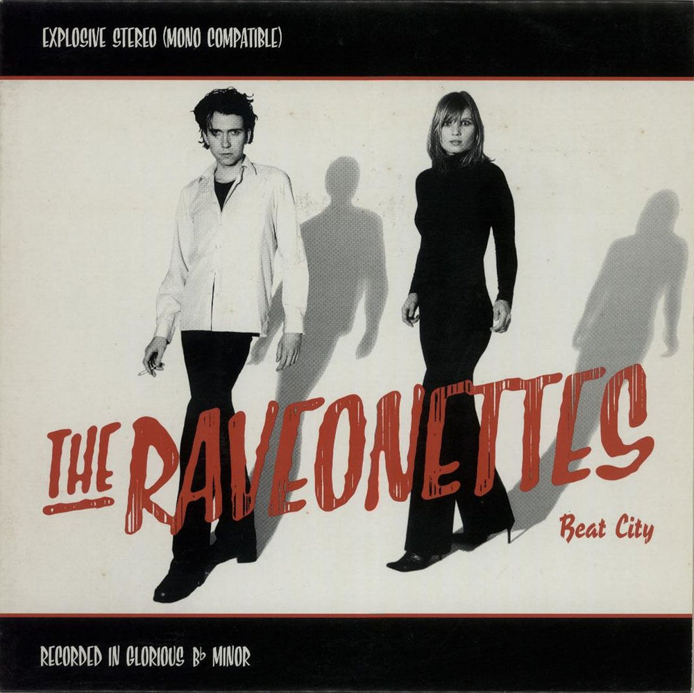 The Raveonettes Beat City - White Vinyl UK 7" vinyl single (7 inch record / 45) RAVEON002