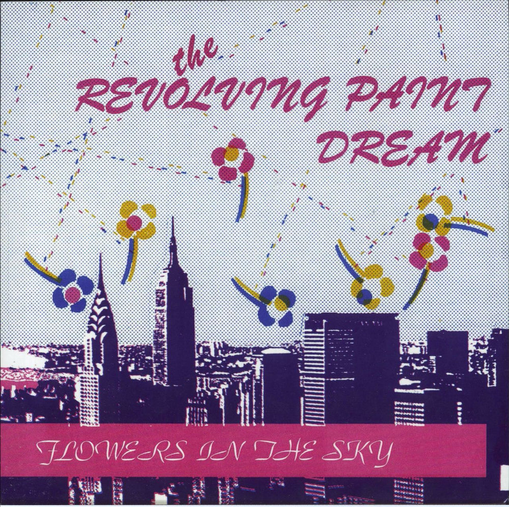 The Revolving Paint Dream Flowers In The Sky + Poster & Postcard UK 7" vinyl single (7 inch record / 45) ON204