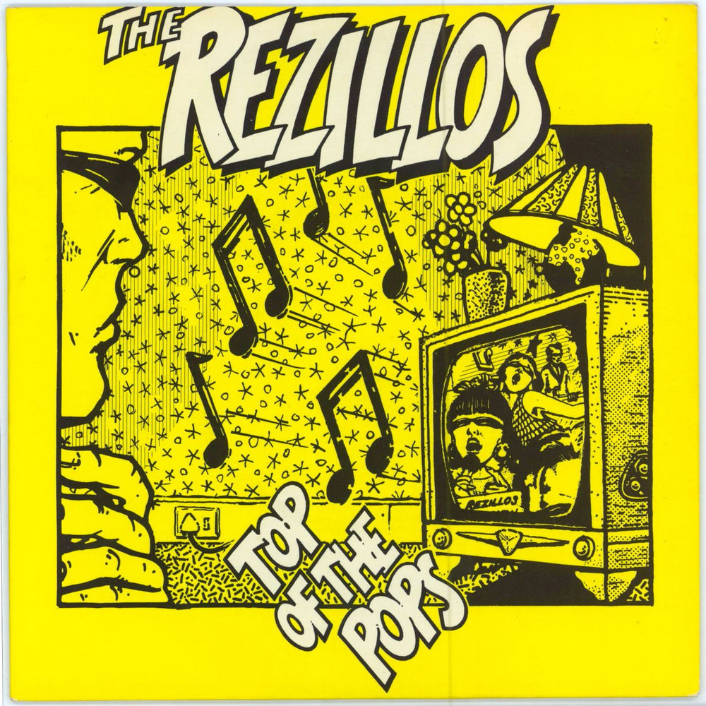 The Rezillos Top Of The Pops - P/S - No 'Rezillos' logo label UK 7" vinyl single (7 inch record / 45) SIR4001