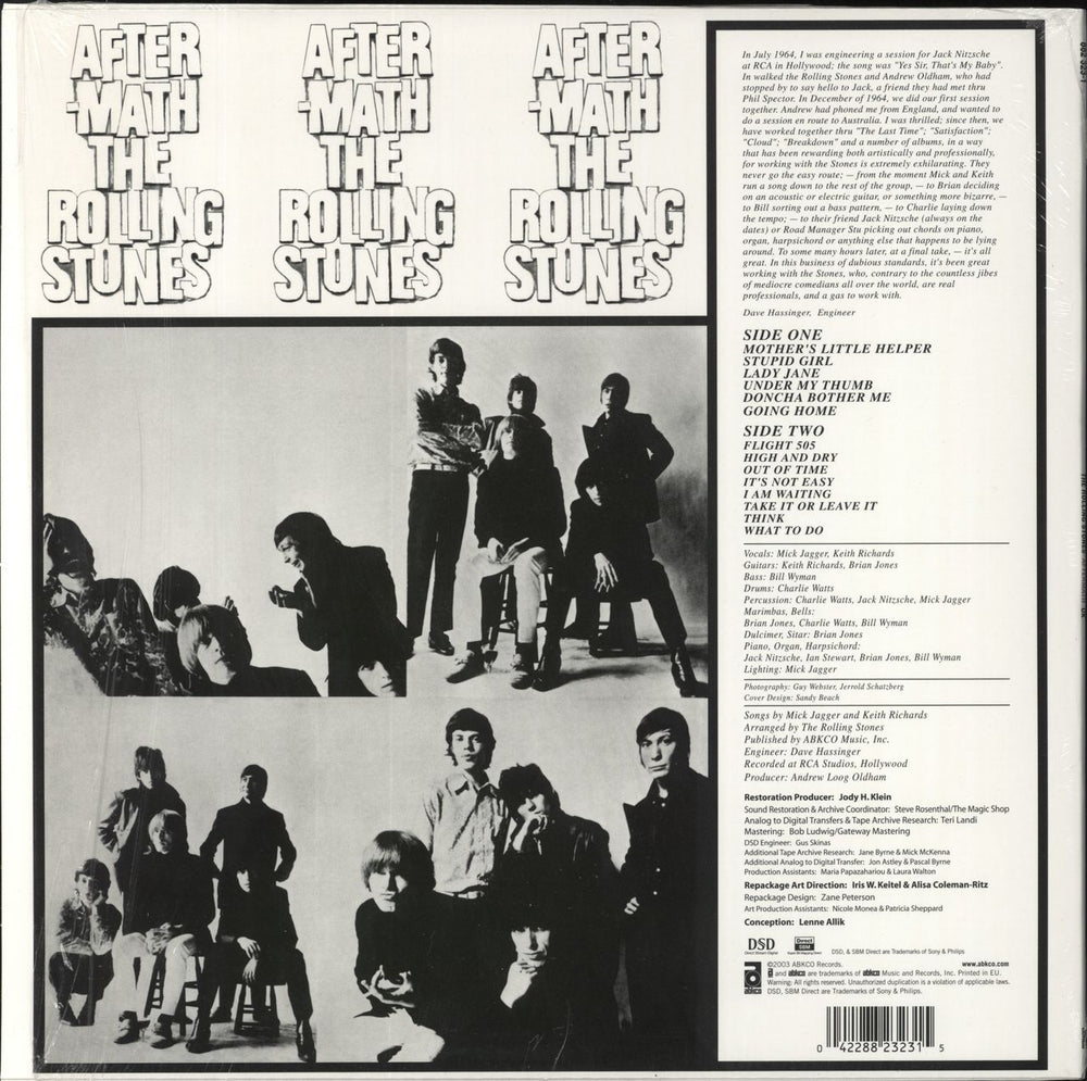 The Rolling Stones Aftermath - 180gm Vinyl + Shrink UK vinyl LP album (LP record) 042288232315