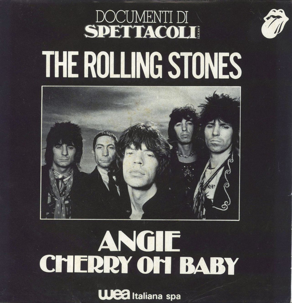 The Rolling Stones Angie Italian 7" vinyl single (7 inch record / 45) PROMO006