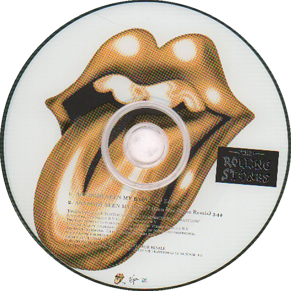 The Rolling Stones Anybody Seen My Baby? - 2-track UK Promo CD single (CD5 / 5")