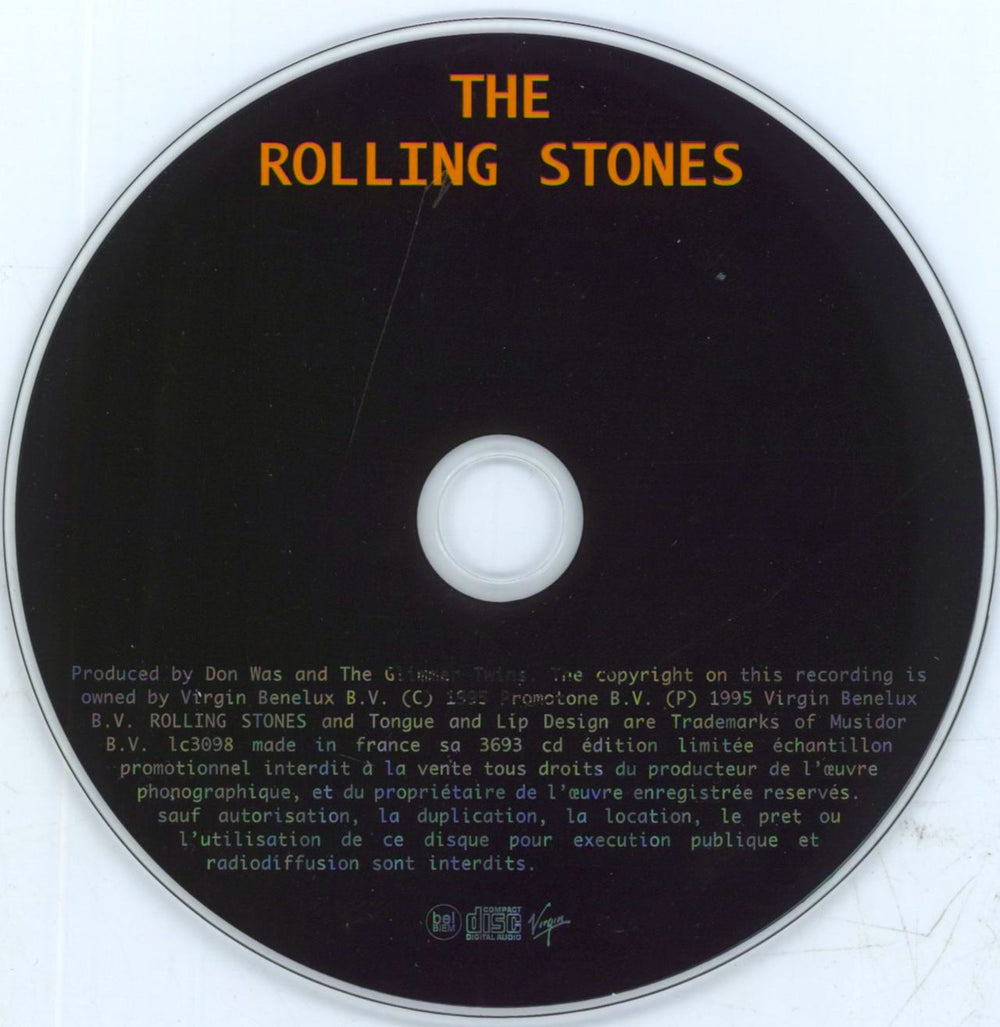 The Rolling Stones Black Limousine/All Down The Line French Promo CD single (CD5 / 5") ROLC5BL70822