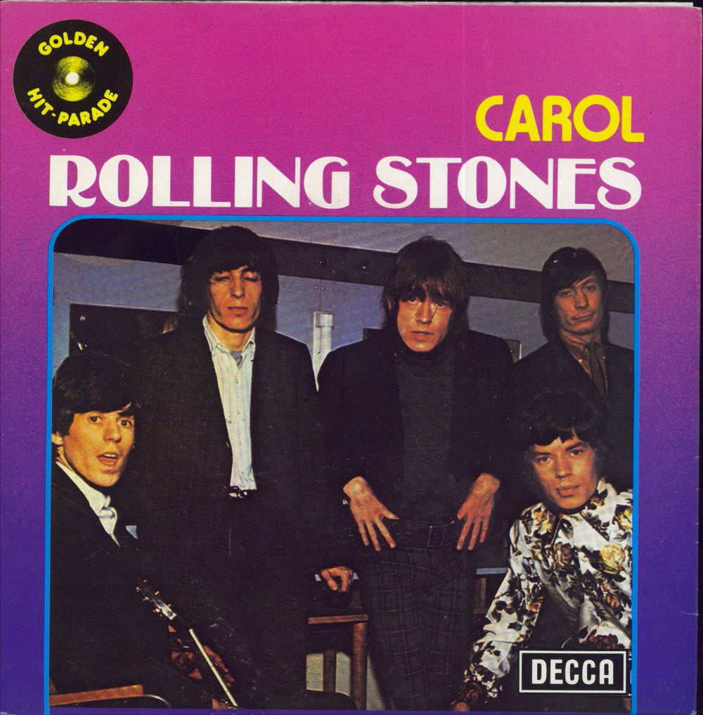 The Rolling Stones Carol - Golden Hit-Parade - Orange Vinyl Belgian 7" vinyl single (7 inch record / 45) 79.713