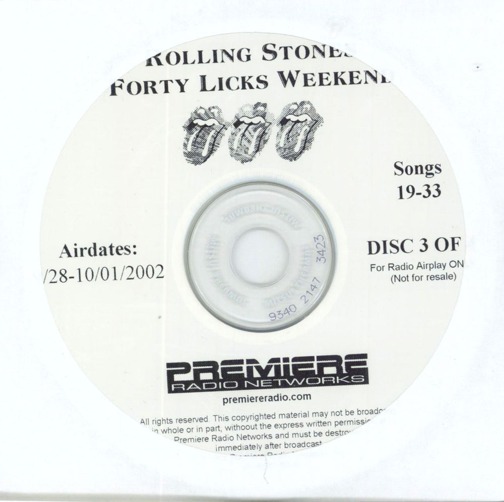 The Rolling Stones Forty Licks Weekend - complete 7CD set US 7-CD album set