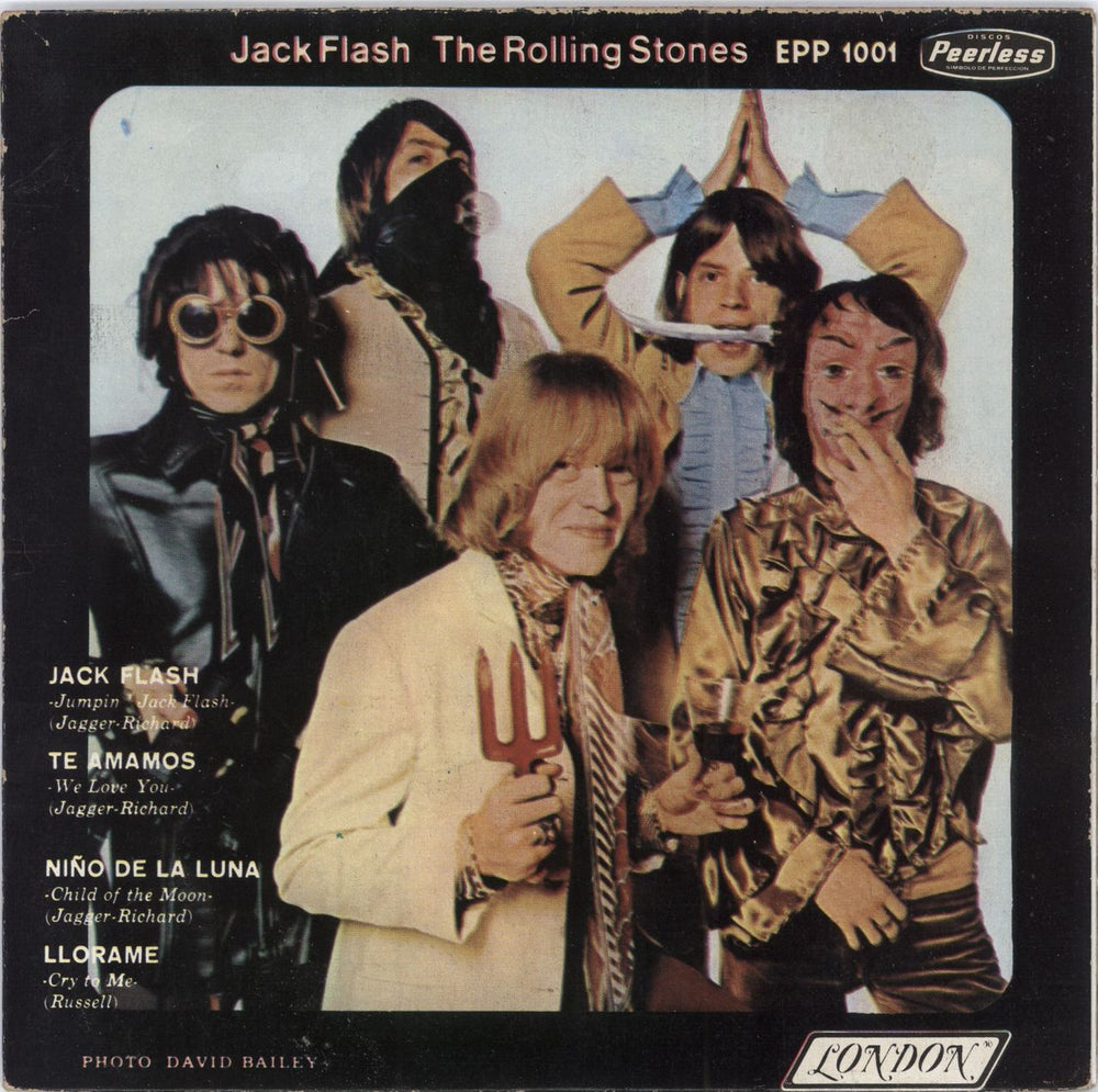 The Rolling Stones Jack Flash E.P. - 3rd Mexican 7" vinyl single (7 inch record / 45) EPP1001