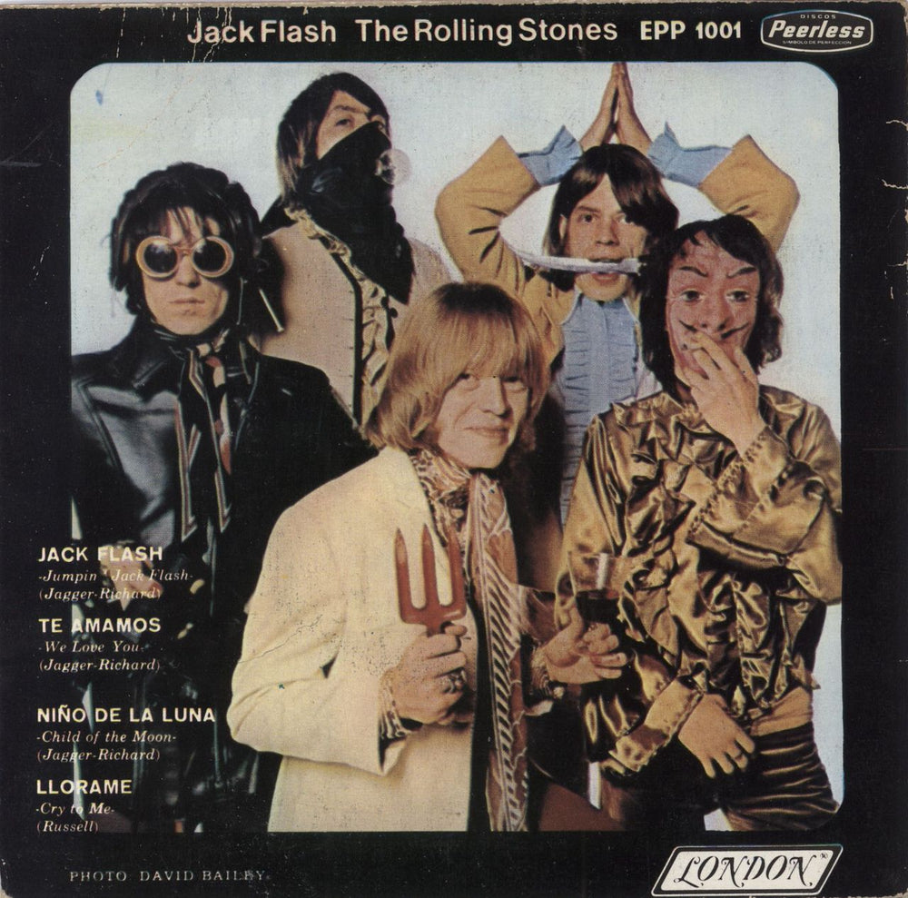 The Rolling Stones Jack Flash E.P. - 3rd Mexican 7" vinyl single (7 inch record / 45) ROL07JA102208