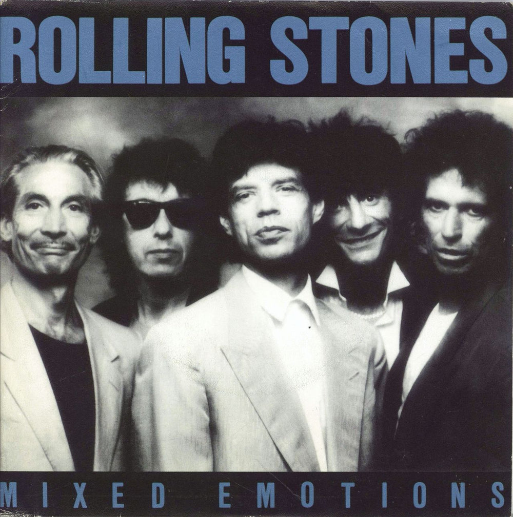 The Rolling Stones Mixed Emotions Spanish Promo 7" vinyl single (7 inch record / 45) ARIC2246