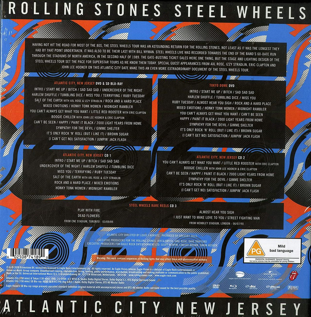 The Rolling Stones Steel Wheels Live - Special Limited Edition UK CD Album Box Set ROLDXST780990