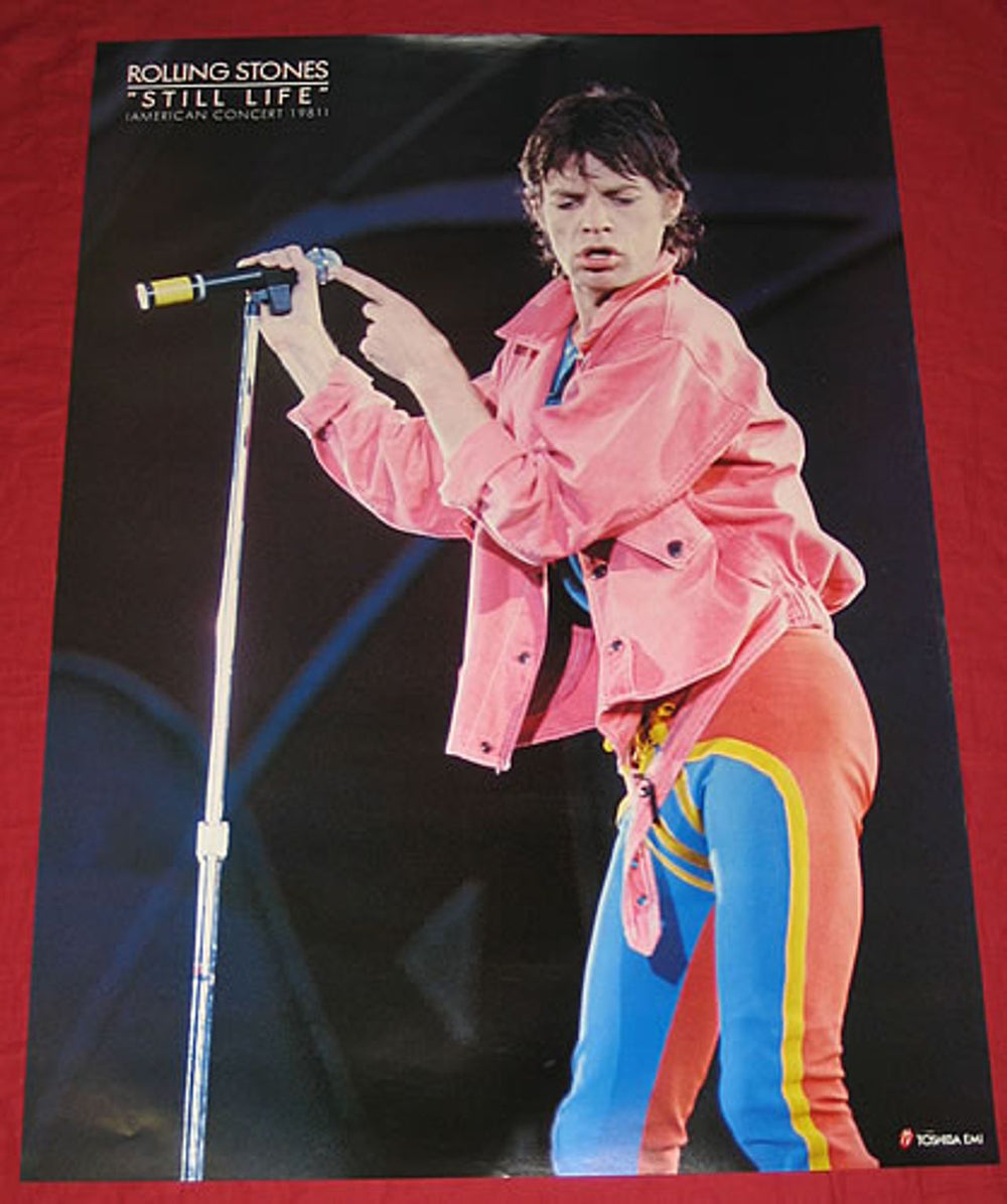 The Rolling Stones Still Life Japanese Promo poster 20 X 28.5