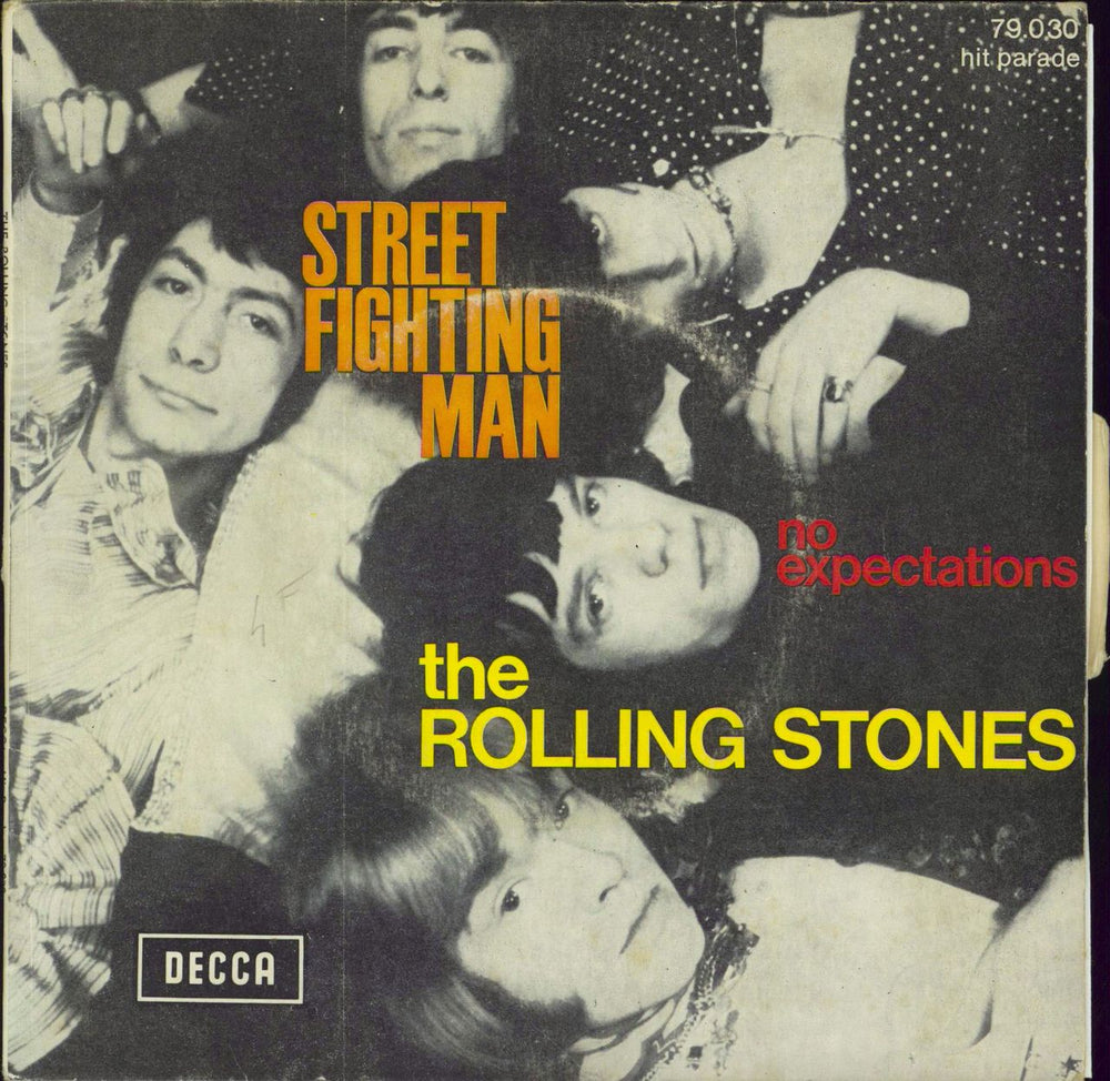 The Rolling Stones Street Fighting Man - 10-68 French 7" vinyl single (7 inch record / 45) 79.030