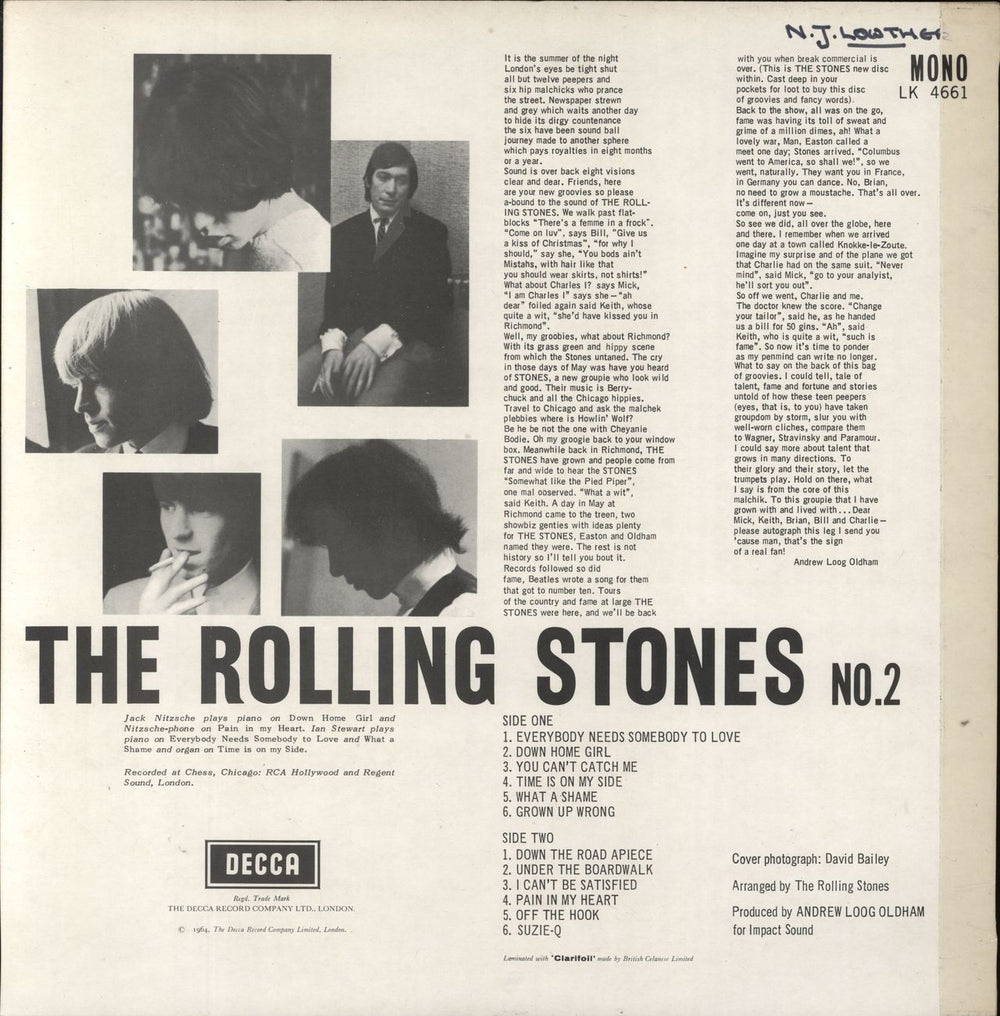 The Rolling Stones The Rolling Stones / The Rolling Stones No. 2 UK 2-LP vinyl record set (Double LP Album) 1970