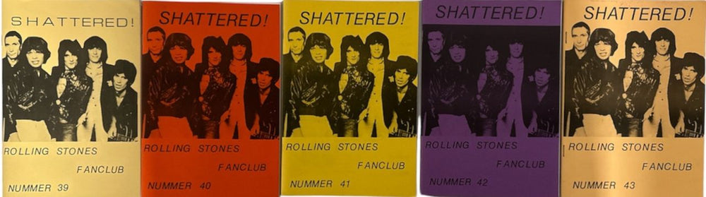 The Rolling Stones Twenty Two Issues of Shattered! Magazine Dutch Promo magazine ROLMATW821024