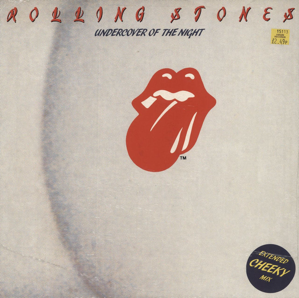 The Rolling Stones Undercover Of The Night (Dub Version) - stickered shrink UK 12" vinyl single (12 inch record / Maxi-single) 12RSR113