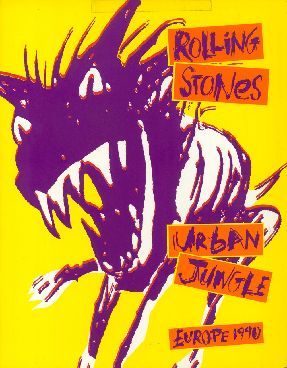 The Rolling Stones Urban Jungle: Europe 1990 + ticket stub UK tour programme TOUR PROGRAMME