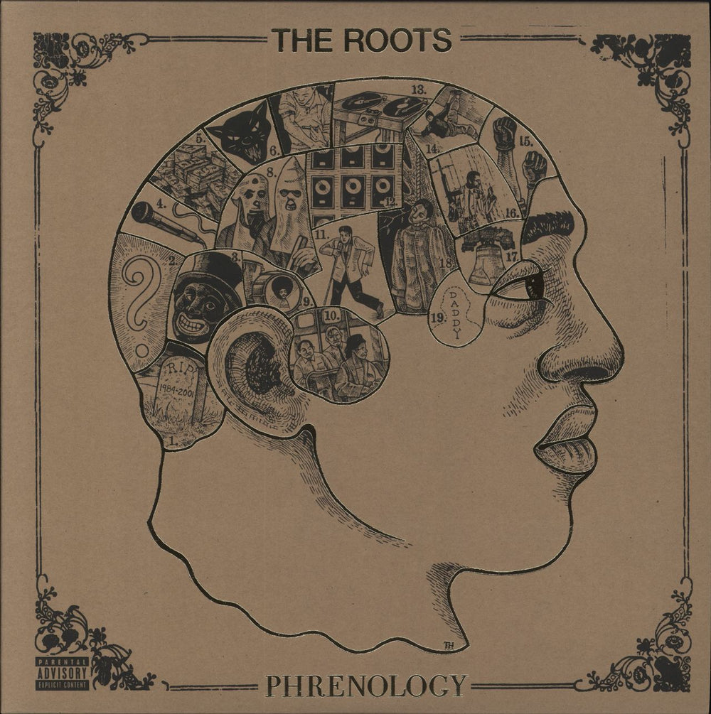 The Roots Phrenology - 180gm Brown Marbled Vinyl US 2-LP vinyl record set (Double LP Album) B0029462-01