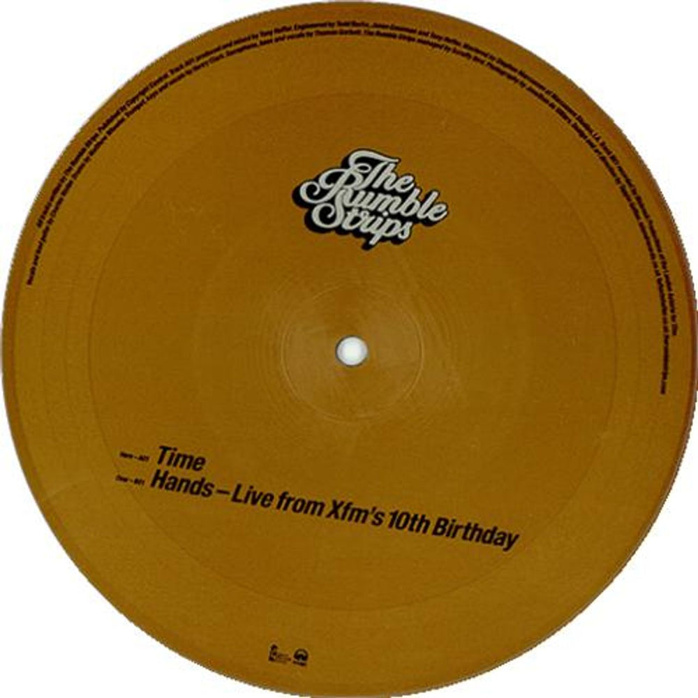 The Rumble Strips Time UK 7" vinyl picture disc (7 inch picture disc single) RE47PTI419822