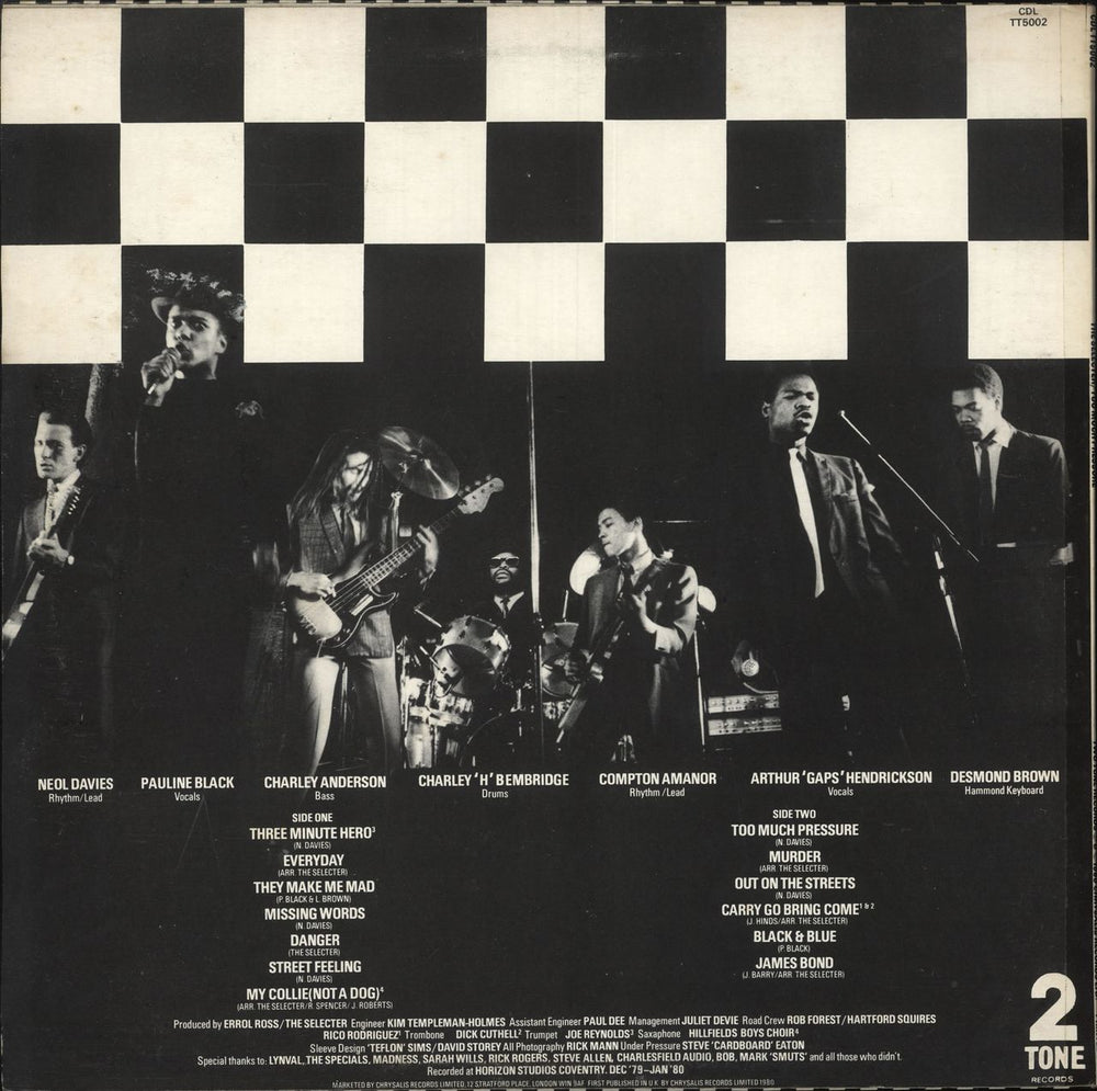 The Selecter Too Much Pressure UK vinyl LP album (LP record)