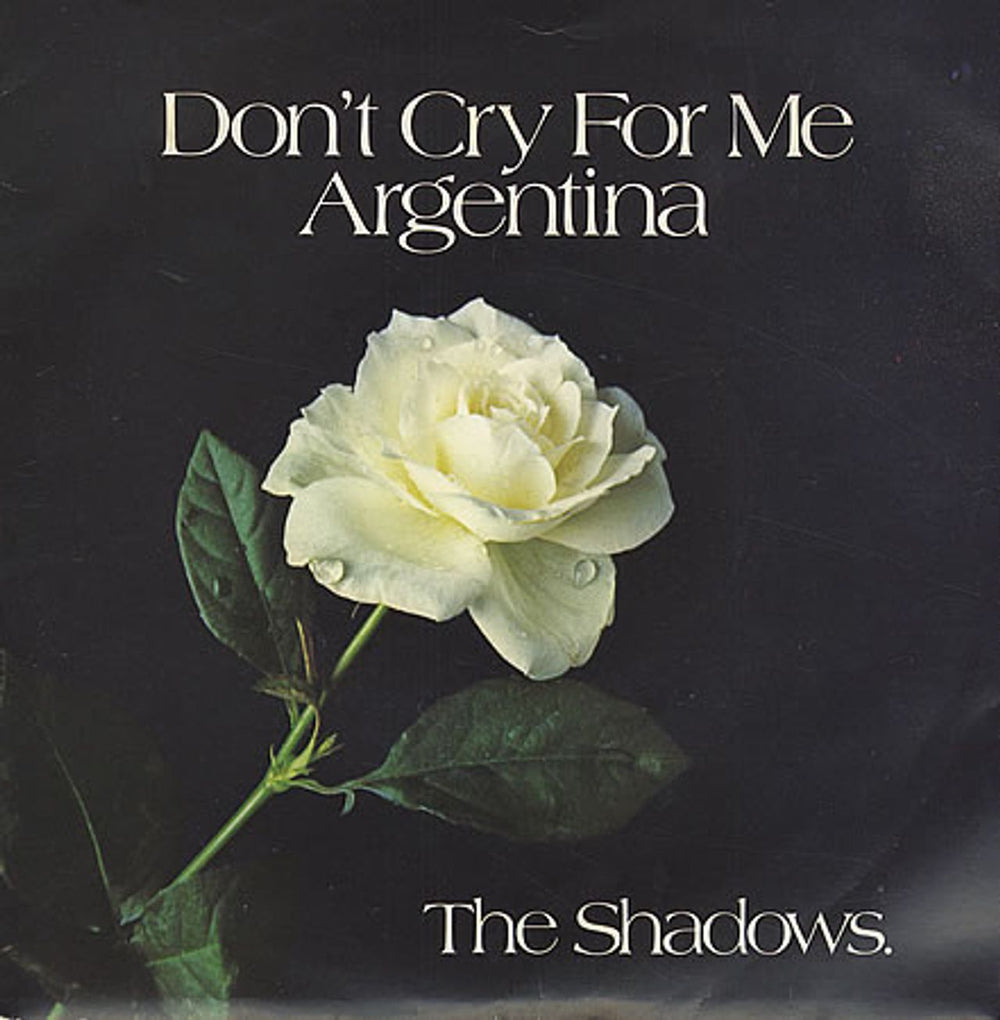 The Shadows Don't Cry For Me Argentina + Sleeve UK 7" vinyl single (7 inch record / 45) EMI2890