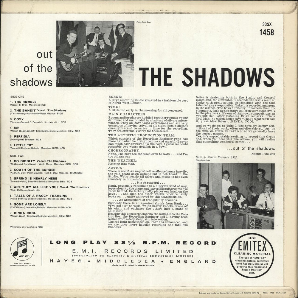 The Shadows Out Of The Shadows - 1st UK vinyl LP album (LP record)