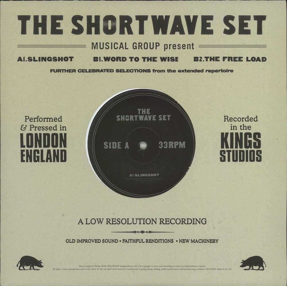 The Shortwave Set Slingshot UK 10" vinyl single (10 inch record) ISOM96T