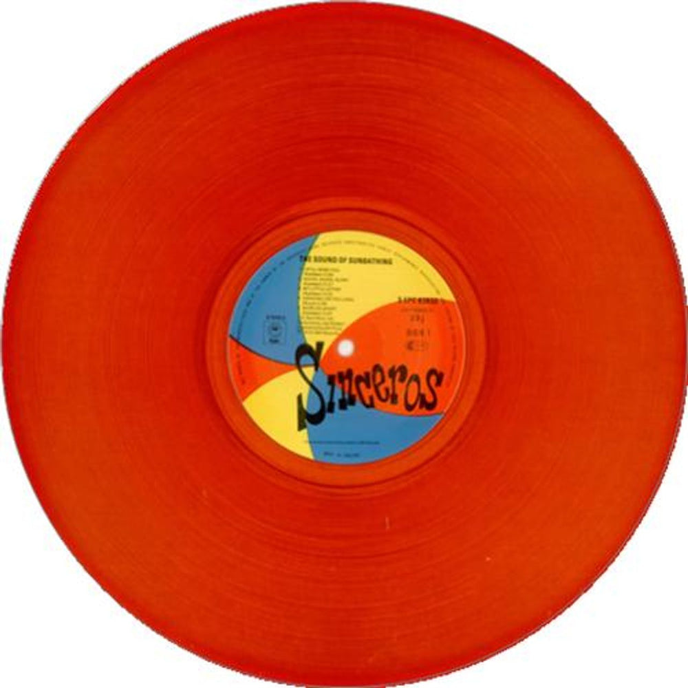 The Sinceros The Sound Of Sunbathing - Orange Vinyl UK vinyl LP album (LP record) 1SILPTH417132