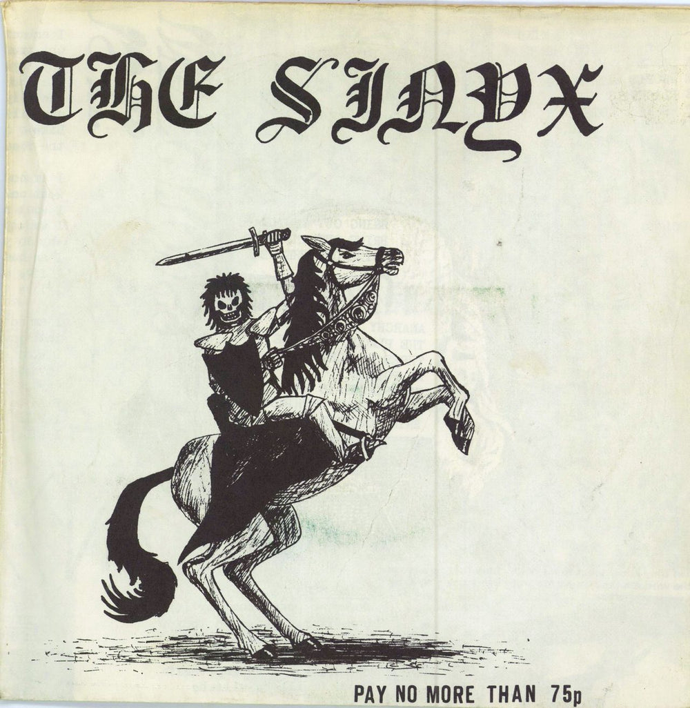 The Sinyx The Black Death EP UK 7" vinyl single (7 inch record / 45) RAF1