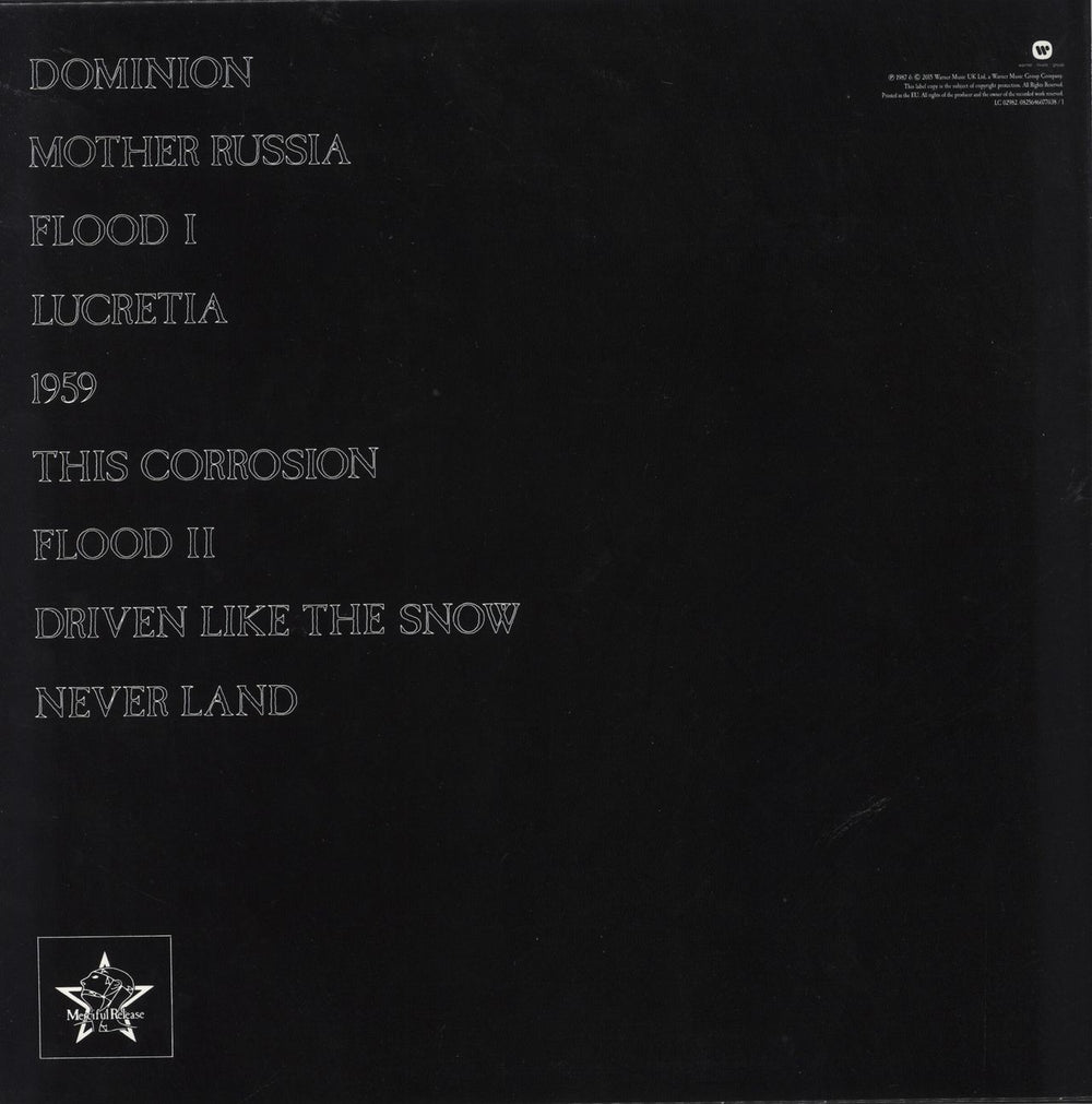 The Sisters Of Mercy Floodland UK vinyl LP album (LP record)