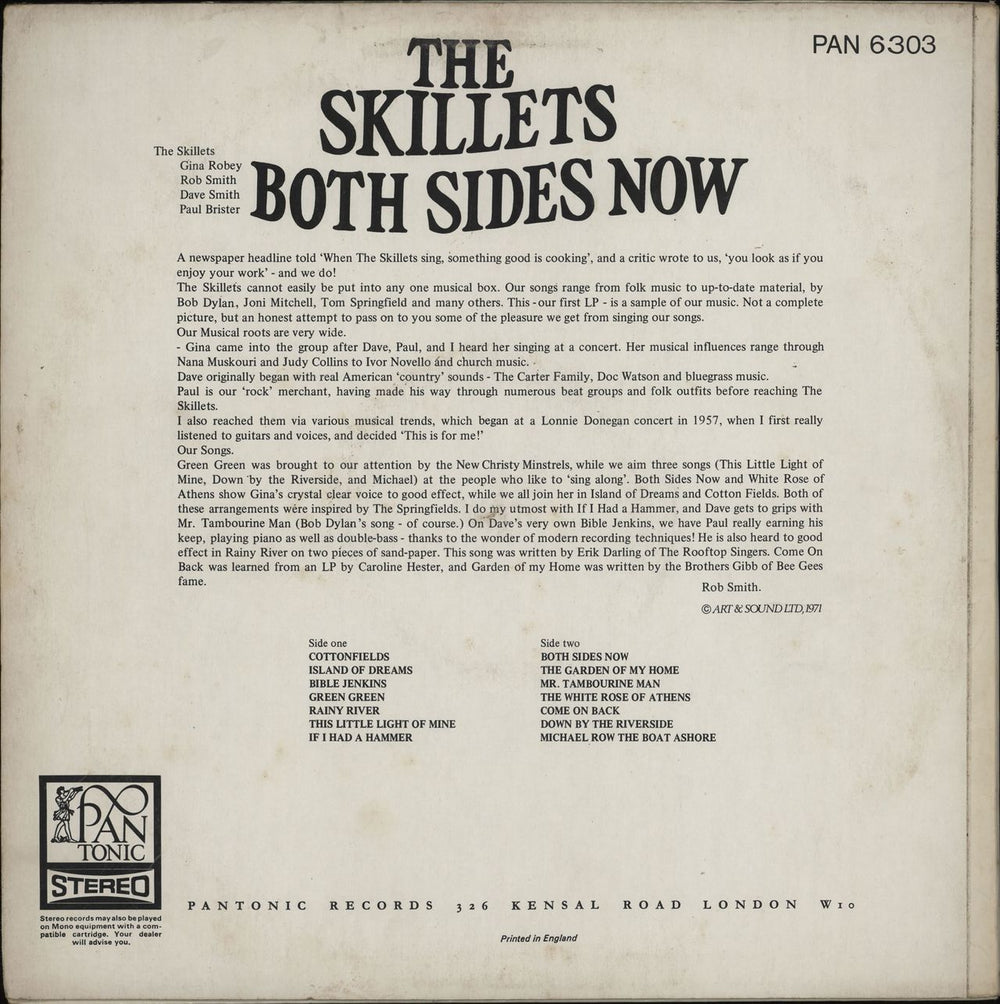 The Skillets Both Sides Now UK vinyl LP album (LP record)