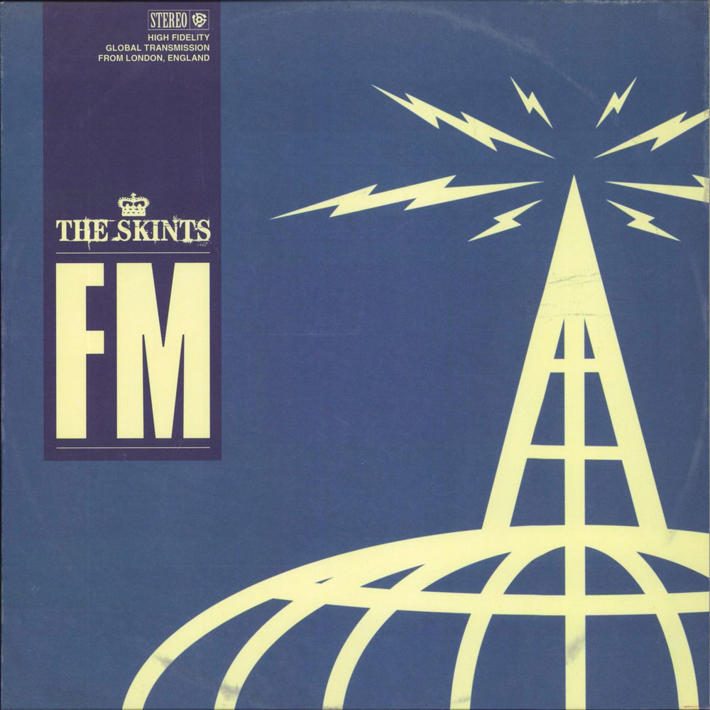 The Skints FM - Blue White Haze Vinyl UK vinyl LP album (LP record) ES-1046V