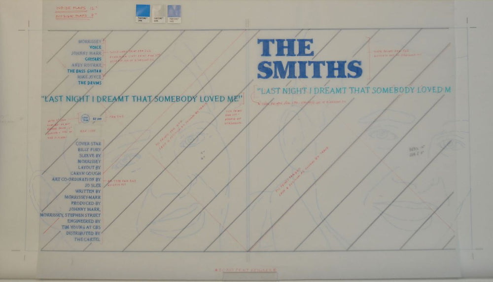 The Smiths Last Night I Dream That Somebody Loved Me -Withdrawn Artwork UK Promo artwork ARTWORK