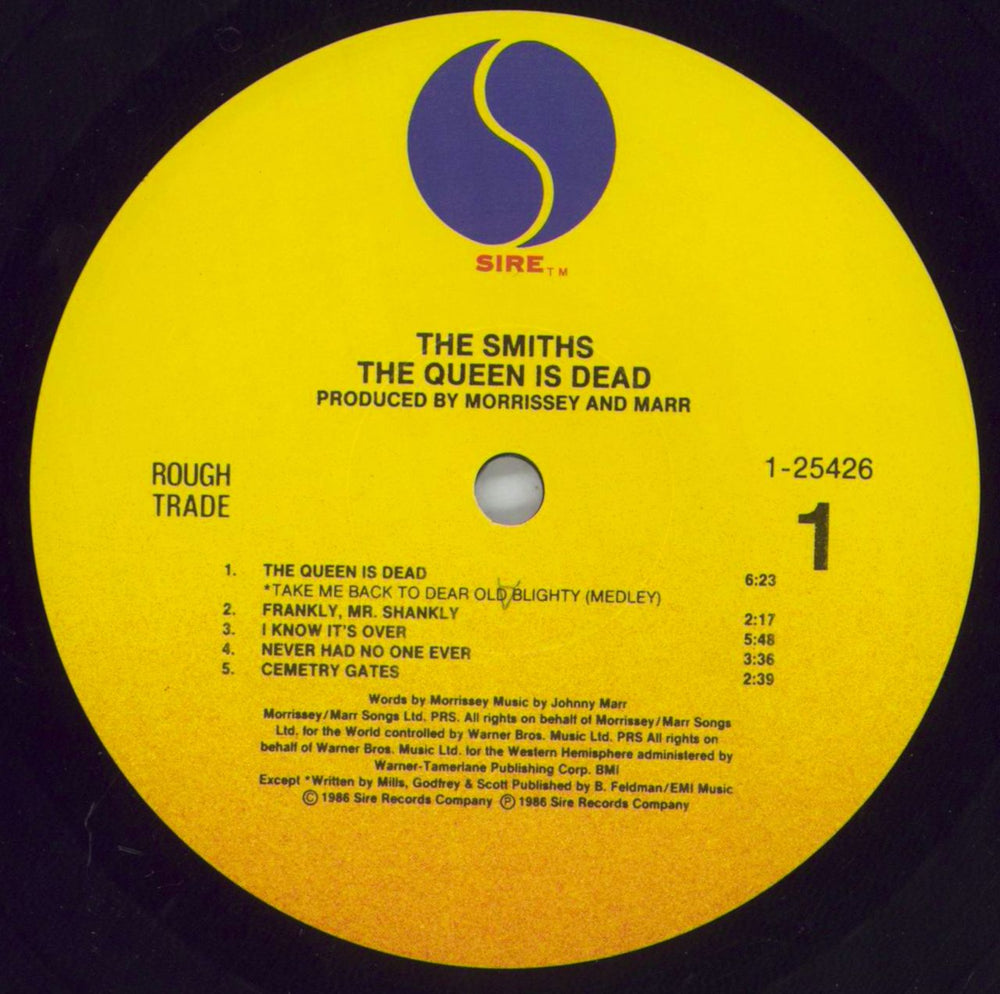 The Smiths The Queen Is Dead - Gold Promo Stamp US vinyl LP album (LP record) SMILPTH647709