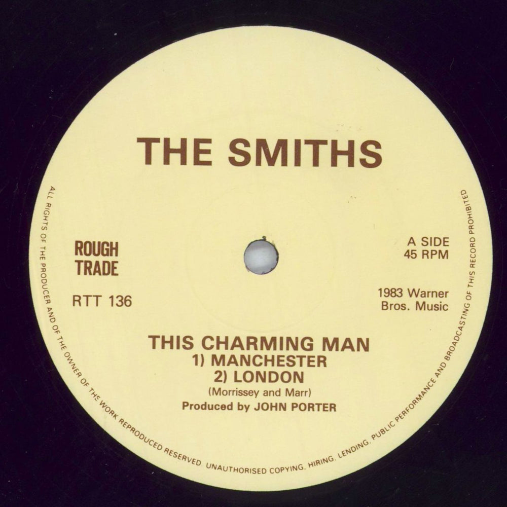 The Smiths This Charming Man - Version 3 - With No Logo UK 12" vinyl single (12 inch record / Maxi-single) SMI12TH821453