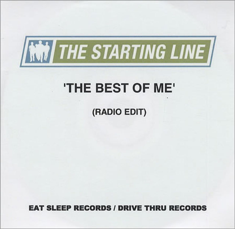 The Starting Line The Best Of Me (Radio Edit) UK Promo CD-R acetate CD-R ACETATE