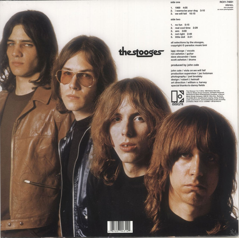 The Stooges The Stooges - Clear & Black Swirl Vinyl - Sealed UK vinyl LP album (LP record) 081227943141