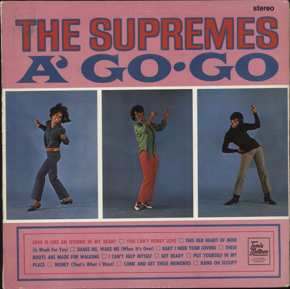 The Supremes A' Go Go UK vinyl LP album (LP record) STML11039