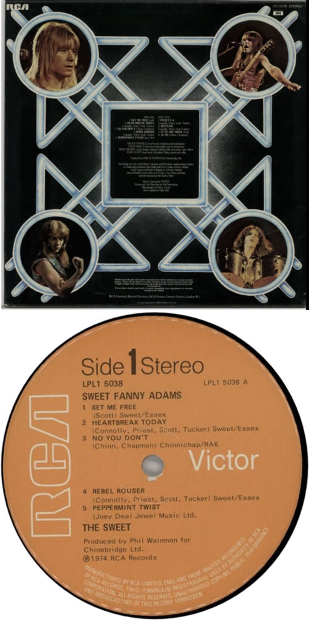 The Sweet Sweet Fanny Adams UK vinyl LP album (LP record) SWTLPSW211457