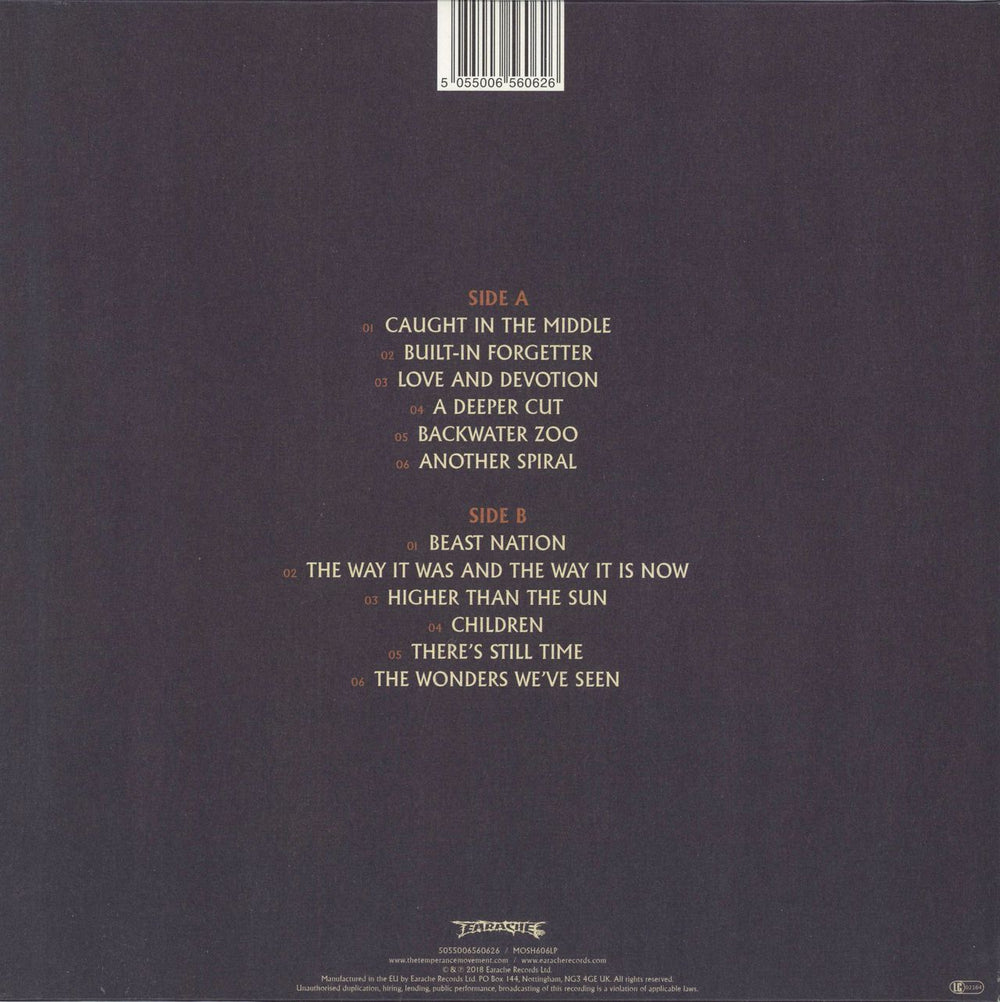 The Temperance Movement A Deeper Cut - Orange Vinyl UK vinyl LP album (LP record) 5055006560626