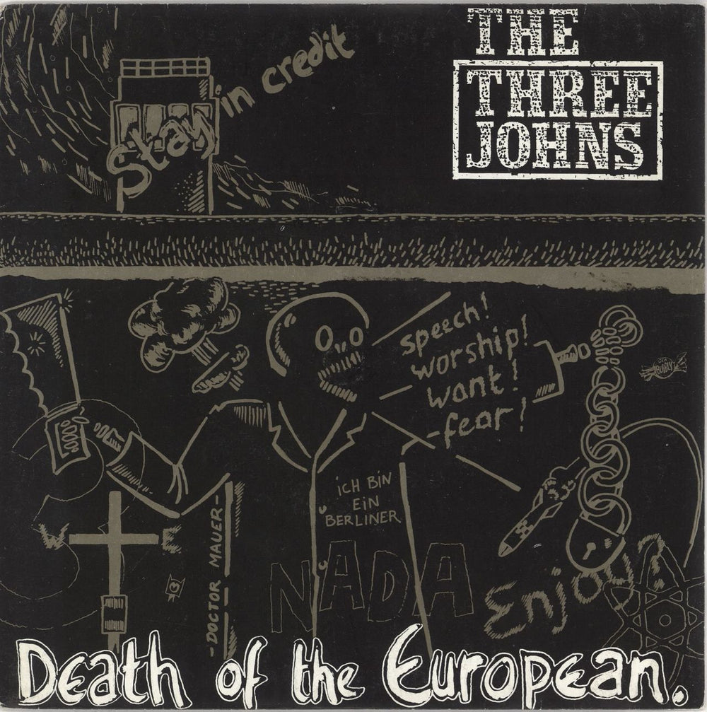 The Three Johns Death Of The European UK 7" vinyl single (7 inch record / 45) ABS034