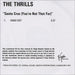 The Thrills Santa Cruz (You're Not That Far) UK Promo CD-R acetate CDR ACETATE