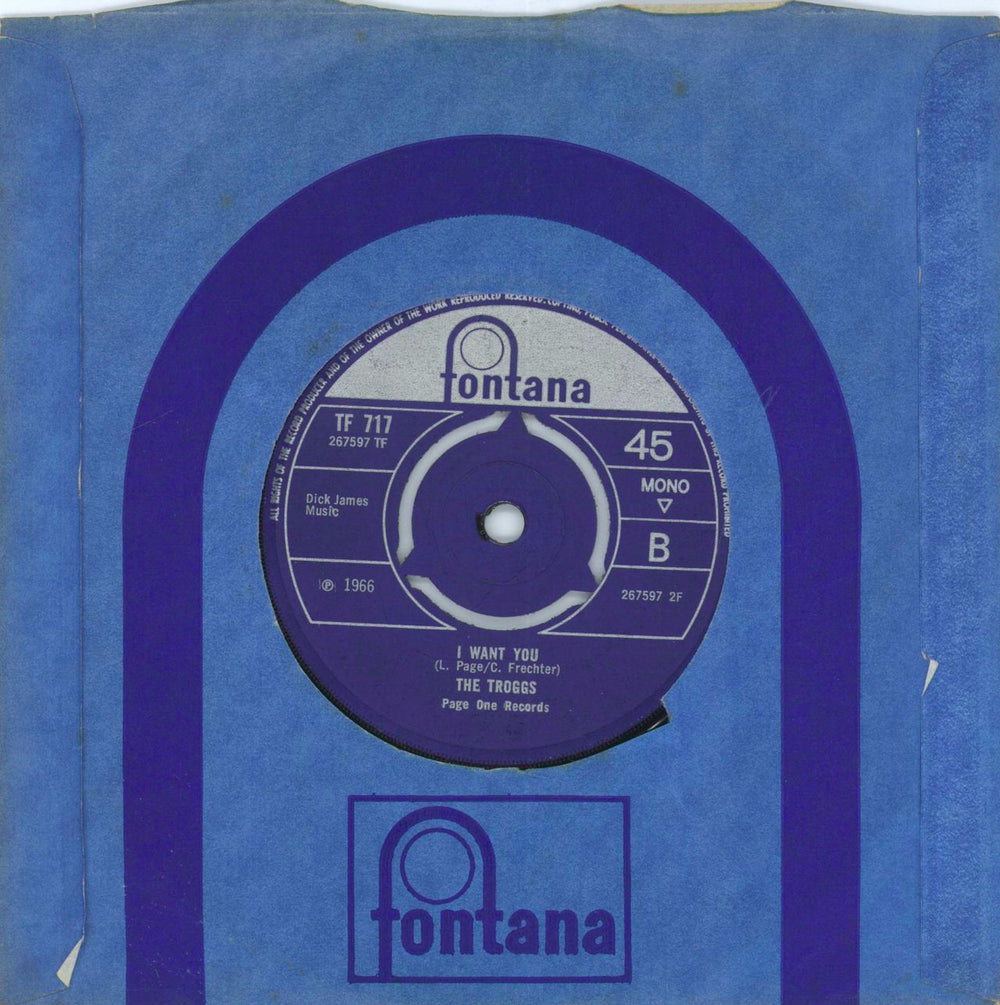 The Troggs With A Girl Like You - 3pr UK 7" vinyl single (7 inch record / 45)