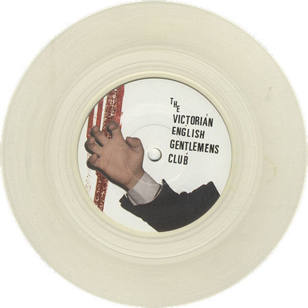 The Victorian Englishmens Club Impossible Sightings Over Shelton - Clear Vinyl UK 7" vinyl single (7 inch record / 45) FP7063