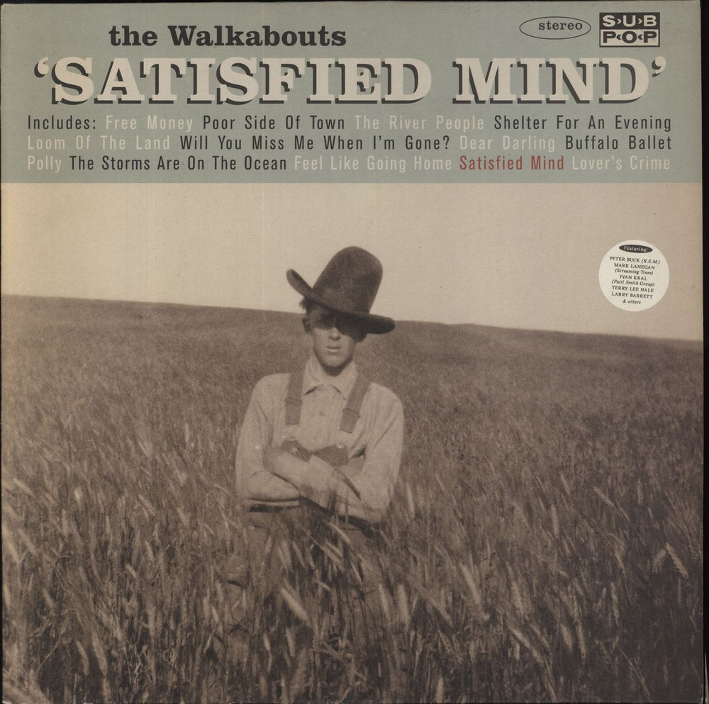 The Walkabouts Satisfied Mind German vinyl LP album (LP record) EFA08294-1