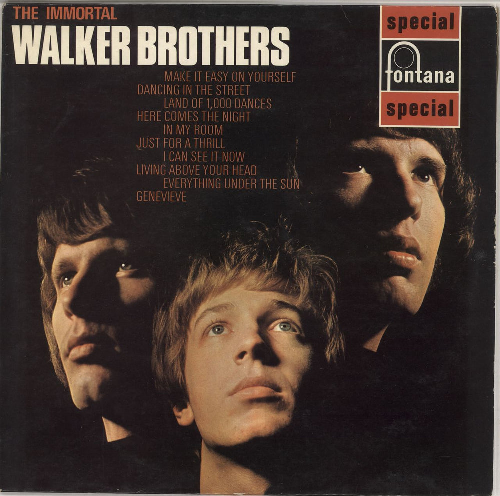 The Walker Brothers The Immortal Walker Brothers - EX UK vinyl LP album (LP record) SFL13181