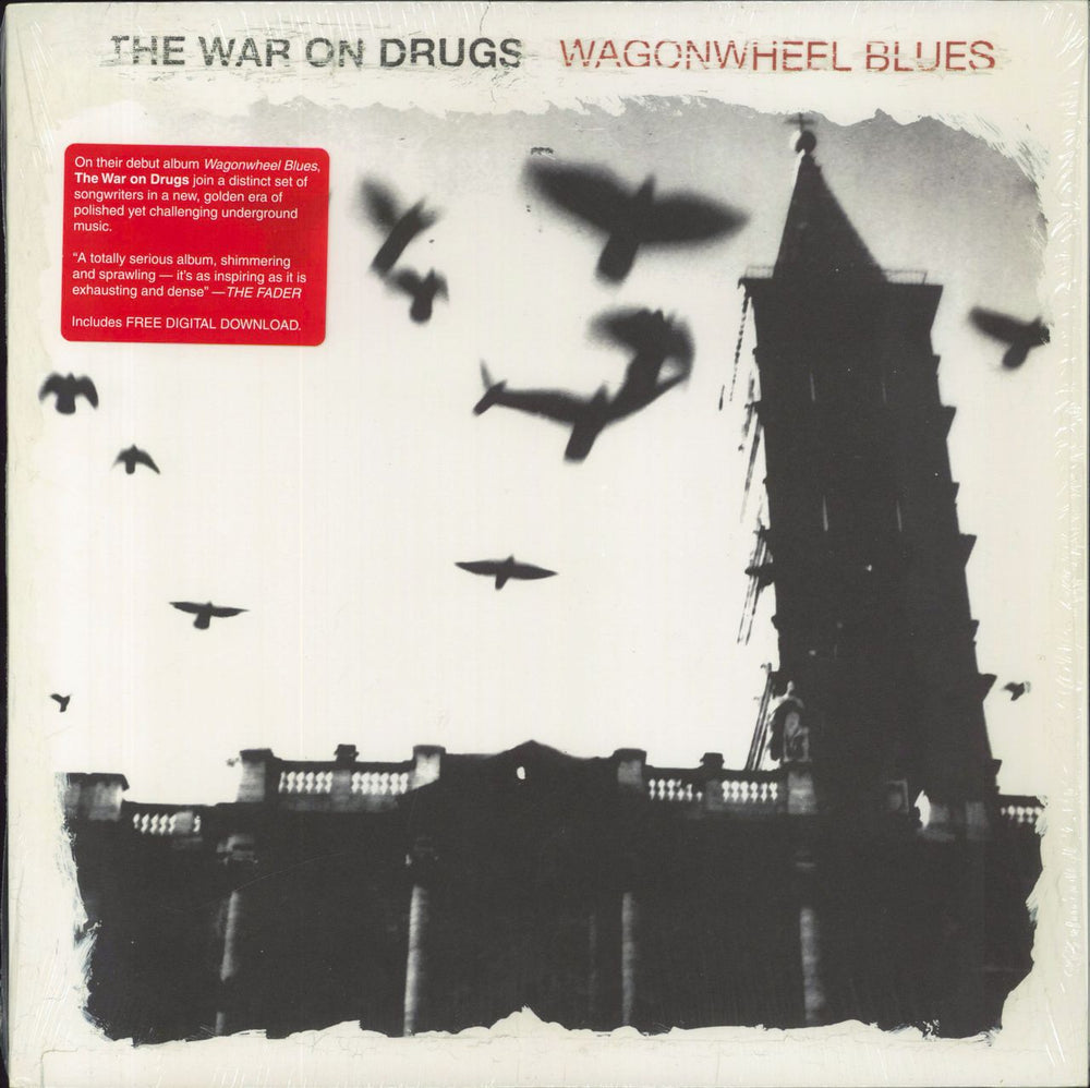 The War On Drugs Wagonwheel Blues - stickered shrink US vinyl LP album (LP record) SC167