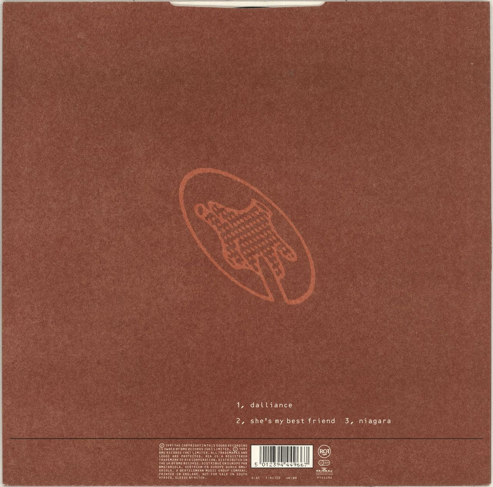 The Wedding Present Dalliance UK 12" vinyl single (12 inch record / Maxi-single) 5012394449667