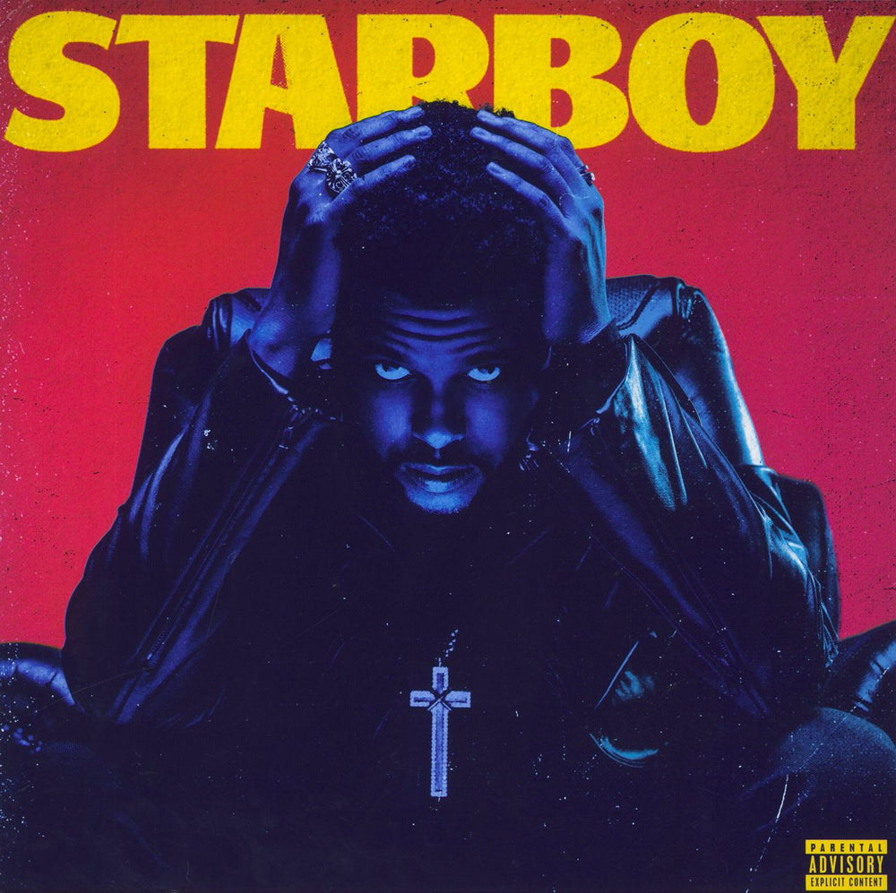 The Weeknd Starboy - Red Vinyl - VG UK 2-LP vinyl record set (Double LP Album) 0602557227512