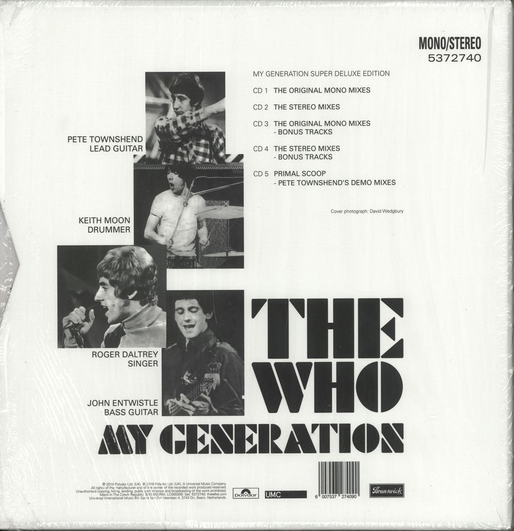 The Who My Generation: Super Deluxe Edition - Stickered Shrink UK CD Album Box Set 6007537274090