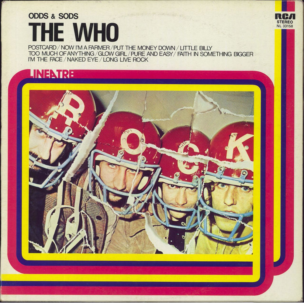 The Who Odds & Sods Italian vinyl LP album (LP record) NL-33158